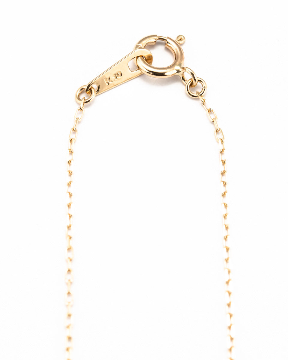 ■Bizoux■K10YGネックレス■ゴールドのバーがハッキリ主張して豪華です★ □ビズー□K10YG□ゴールドバー・ネックレス□バー(写2)が主張し