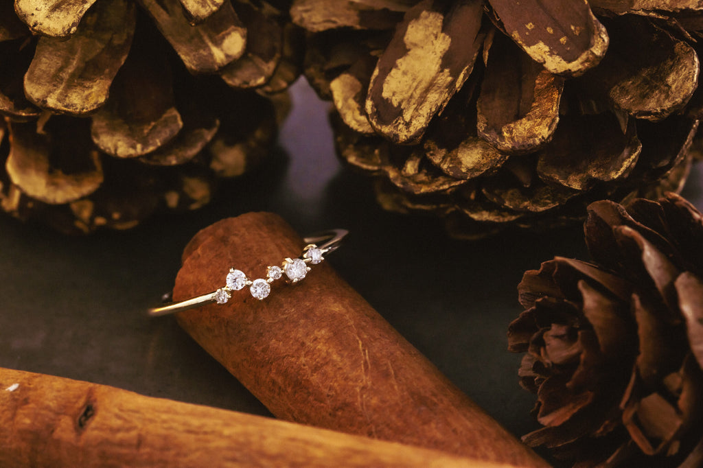 六つ星ダイヤモンドリング